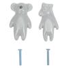 NULYLU 2-Pack Cute Animal-Shaped Ceramic Cabinet Knobs view 1