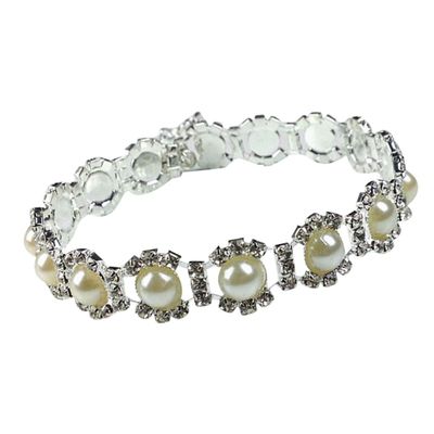 Lurrose Pet Birthday Necklace with Crystal Pendant and White Faux Pearls for Dogs and Puppies