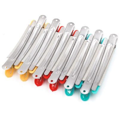 MAGICLULU 12-Piece Stainless Steel and Aluminum Duckbill Hair Clips, Random Color