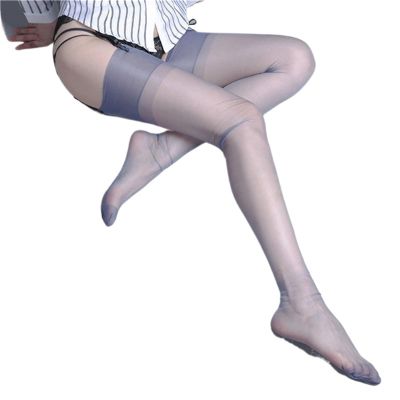 Over-the-Knee Stockings, Ultra-Thin Sheer, Purple, 1 Pair
