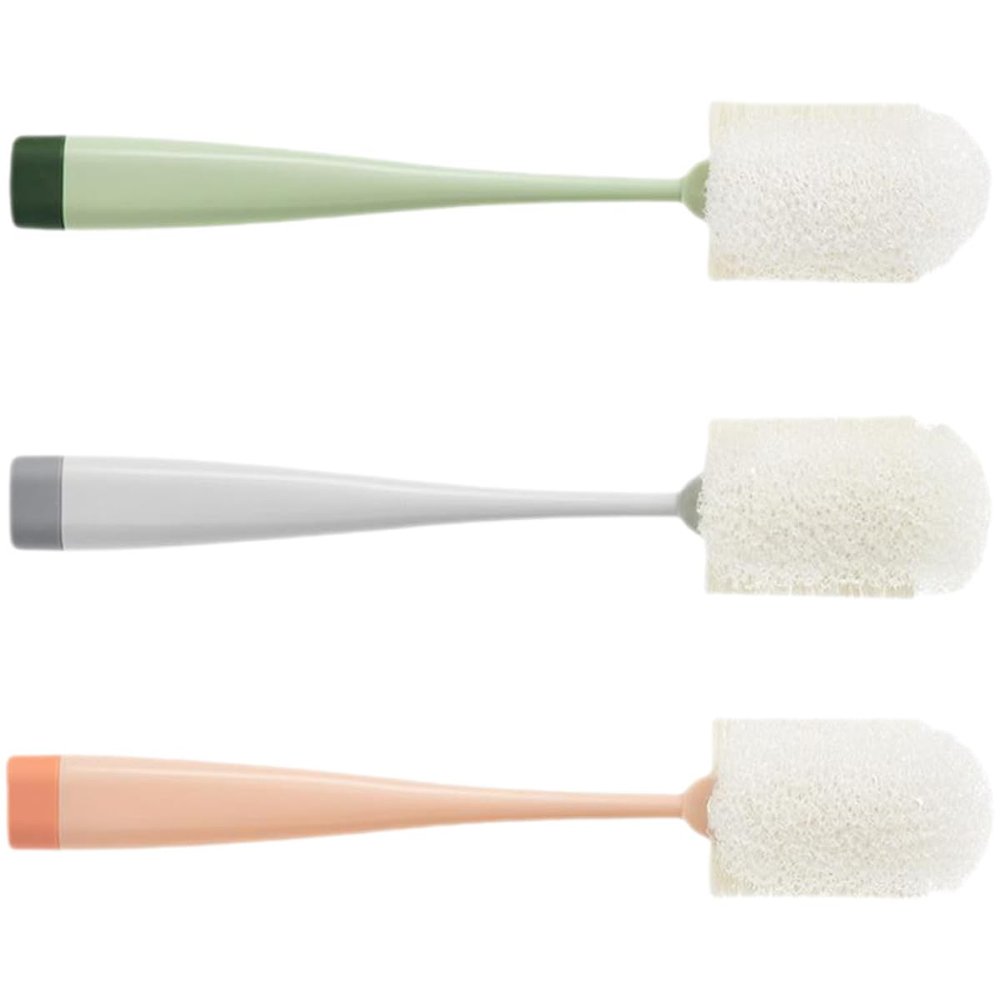 MAJORMENCH Bottle Cleaning Sponge Brushes with Long Handles, 3-Pack