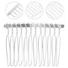 MAGICLULU 20-Piece Set of Silver-Colored Alloy Hair Combs for Weddings and Parties view 3