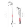 Totority Non-Slip Multifunction Stainless Steel Tongs with Straight Jaws for Crab Catching and Litter Pickup view 2