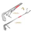 Totority Non-Slip Multifunction Stainless Steel Tongs with Straight Jaws for Crab Catching and Litter Pickup view 3