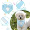 HIVTE Dog Tuxedo Bandana with Bow Tie for Weddings view 3