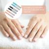 MAJORMENCH 6-Piece Stainless Steel Nail File Set for Shaping and Polishing Acrylic Nails view 4