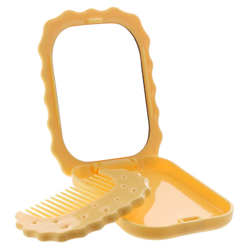 MAGICLULU Portable Plastic and Glass Makeup Mirror with Comb