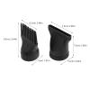 MAGICLULU 2-Piece Plastic Hair Dryer Nozzle Set with Flat and Comb Attachments view 2