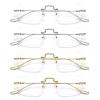 4-Piece Smart Focus Glasses, Self-Adjusting Autofocus Reading Glasses, Rimless Anti-Blue-Light Design view 1