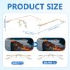 4-Piece Smart Focus Glasses, Self-Adjusting Autofocus Reading Glasses, Rimless Anti-Blue-Light Design view 2