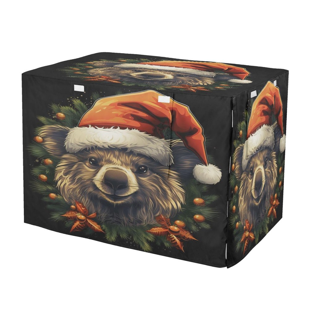 KAAVIYO Christmas Cute Animal Dog and Cat Crate Cover