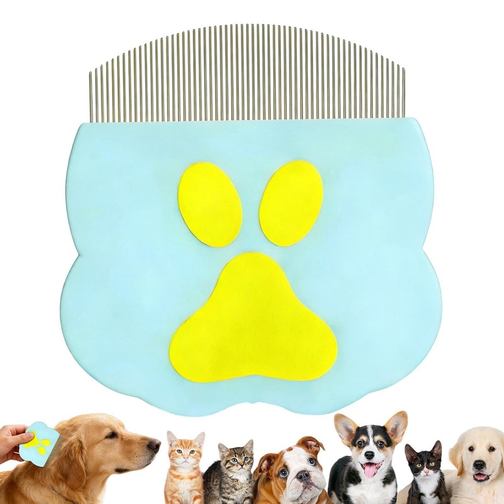 Dog Eye Comb, Stainless Steel, Multifunctional Grooming Brush for Cats and Dogs