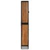 mtlskopl Tall Bathroom Cabinet 40 x 30 x 190 cm, Acacia Wood and Iron view 4