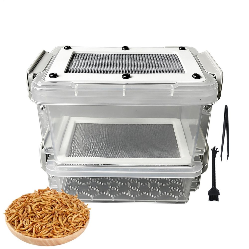 Mealworm Breeding Box with Moisture-Resistant Housing