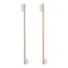 ULTECHNOVO 2-Pack Bamboo Toothbrushes for Dogs and Cats, Double-Sided, White view 1