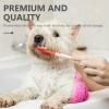 ULTECHNOVO 2-Pack Bamboo Toothbrushes for Dogs and Cats, Double-Sided, White view 4