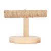 BONKZEBU Natural Wood Bird Playground and Portable Training Stand view 1