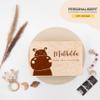 KIDSMOOD Personalized Wooden Baby Memory Box with Lid view 4