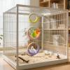 Wooden Bird Cage Swing and Hanging Enrichment Toy view 4