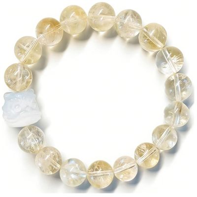 HHCTEBEC Pixiu Wealth Bracelet with Golden Citrine Crystal