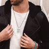 20 Stainless Steel Blank Dog Tag Blanks with Keyring for DIY view 3