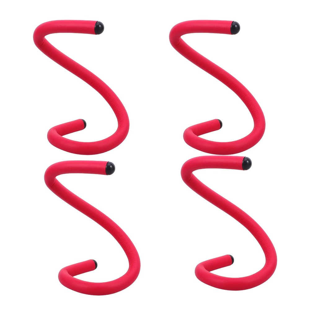 Ipetboom 4-Piece Cane Holder for Wheelchairs and Rollators, Flexible Ena-Iron Design, Easy Installation