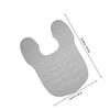 MOBUTOFU Silicone Haircut Mat with Hair-Catching Collar, Waterproof, Gray view 4