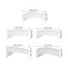 MOBUTOFU 5-Pair Eyebrow Mapping Tool Set with Transparent Stencils view 2