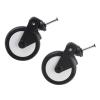 Aolidsive Rubber Wheels for Strollers, Replacement Front Wheels, 360-Degree Swivel for Yoya Vovo, with Tools (Pair) view 3