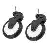 Aolidsive Rubber Wheels for Strollers, Replacement Front Wheels, 360-Degree Swivel for Yoya Vovo, with Tools (Pair) view 4