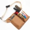 Barber Belt Salon Holster Pouch, Hairdresser Scissor Kit Bag (Brown) view 2