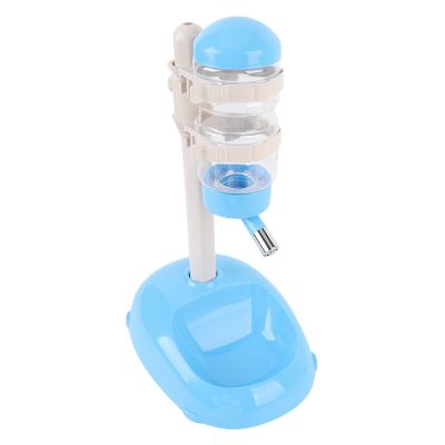 Eminchu Height-Adjustable Elevated Water Dispenser and Feeder for Dogs, 500 mL, Blue