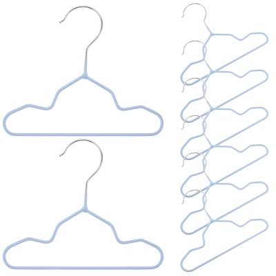 HOOWIFFY Non-Slip Hangers, Space-Saving and Lightweight, Metal and Plastic, 20-Pack