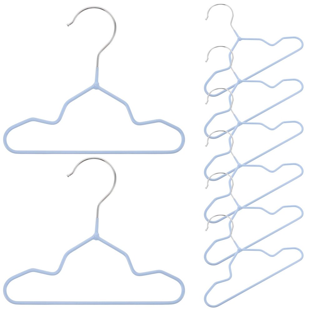 HOOWIFFY Non-Slip Hangers, Space-Saving and Lightweight, Metal and Plastic, 20-Pack