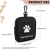 Compact Treat Bag with Paw Print Holder view 2