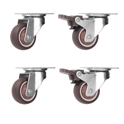 Heavy-Duty Furniture Casters, 4-Piece Set