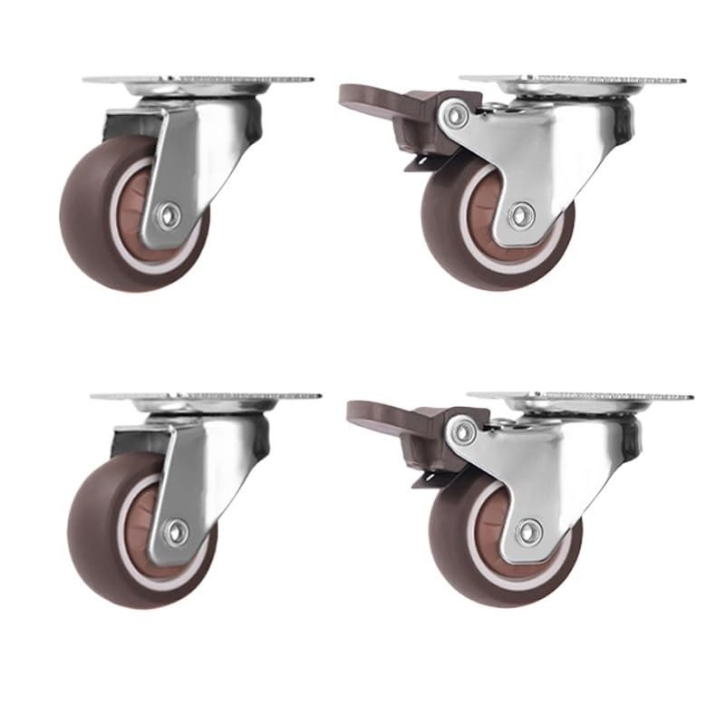 Heavy-Duty Furniture Casters, 4-Piece Set
