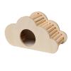 TWISAXC Wooden Hamster Hideout with Climbing Ramps and Tunnel for Dwarf Hamsters view 3