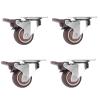 Heavy-Duty Furniture Casters, 4-Piece Universal Swivel Casters, 1.5-Inch view 1