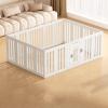 60 cm High Plastic Puppy Playpen with Door, Portable Dog Fence, 173 x 123 cm view 1