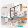 60 cm High Plastic Puppy Playpen with Door, Portable Dog Fence, 173 x 123 cm view 3