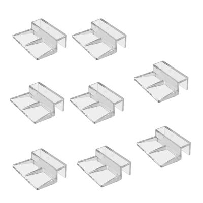HENYGEN 8-Piece Acrylic Aquarium Cover Clips, Easy-to-Install Lid Supports for Home and Office Use