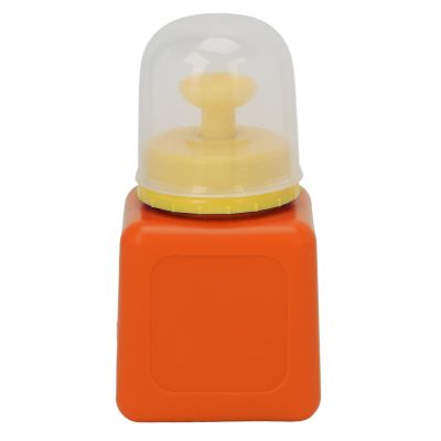 Empty Baby-Bottle-Shaped Toner Dispenser, 120 mL, Orange