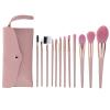 12-Piece Makeup Brush Set with Storage Bag for Blush, Powder, Foundation and Concealer view 1