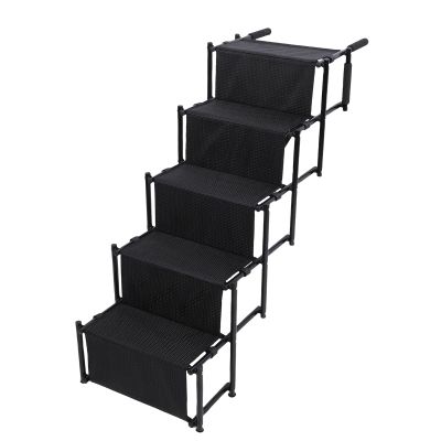 BOROCO 5-Step Foldable Dog Ramp for Cars, Supports up to 50 kg, for SUVs and Trucks