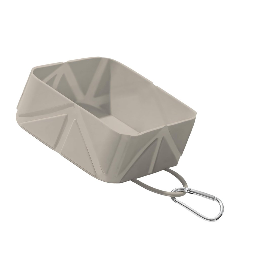 Foldable Dog Bowl with Locking Clip