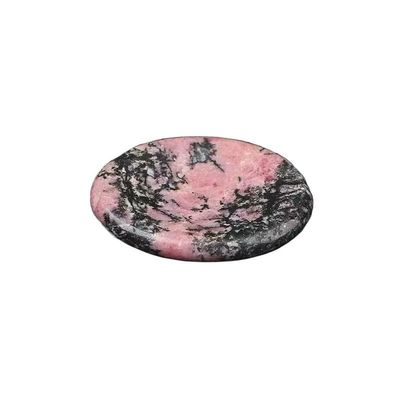 Natural Amethyst and Jade Thumb Stone Crystal Disc for Massage and Stress Relief (Rose Quartz)