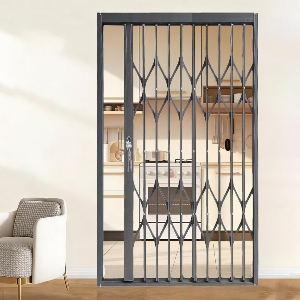 Adjustable Sliding Window Security Bar with Keyed Lock for Burglary Prevention and Pet Safety