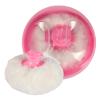 Portable Body Powder Puff with Secure Closure view 1