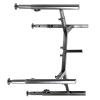 Adjustable Iron Dog Bowl Stand view 1